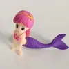 Acessórios de decoração DIY de argila para micro paisagem de sereia