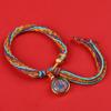 Thangka tejido Xizang reencarnación cuerda de mano mantra de seis sílabas pulsera ocho dioses tutelares joyería significado regalo
