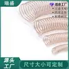 Manguera de Conducto de Aire de Vacío de Poliuretano PU, Tubo Transparente de Alambre de Acero Resistente a Altas Temperaturas, Tubo de Máquina de Grabado de Ventilación Telescópica Industrial para Virutas de Madera