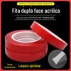 Gancho Forte de Acrílico de 1mm Adesivo Dupla Face Transparente Impermeável Adesivo Sem Marcação Sem Pregos Fita Adesiva Dupla Face Nano de 5 Metros de Comprimento