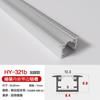Ranura para lámpara lineal empotrada luz de línea kit de perfil de aluminio encaje ranura de aluminio tira de luz LED carcasa de aluminio barra de luz en forma de U