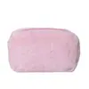 Bolsa de Cosméticos de Peluche Transfronteriza Color Caramelo Dopamina para Labial Lápiz de Cejas Rubor Gran Capacidad Suave Cera Portátil Neceser