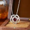 Collar con Colgante de Piedras Preciosas de Color Natural de los Doce Signos del Zodíaco Plata S925 Incrustado Esmeralda Rubí Zafiro Juego al por Mayor