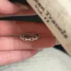 Nuevo Anillo Minimalista de Herradura Microincrustado con Circonita para Mujer, Diseño de Nicho, Abierto, Lujo Ligero, Elegante, Anillo con Sensación de Nicho de Alta Gama