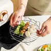 Grelha para churrasco de air fryer, rack vertical para espetinhos de aço inoxidável 304, rack desidratador, suporte para churrasco, rack para torrar pão