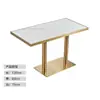 Restaurante de comida rápida, cafetería escolar, mesa de comedor de pizarra, local comercial de té de leche, área de descanso para el servicio de restaurante, mesas y sillas de reunión rectangulares y pequeñas redondas