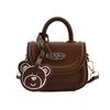 Bolsa Infantil Estilo Nuevo Otoño e Invierno Estampado de Oso Lindo Mini Bolso Silla Bolso de Mano para Niñas Elegante Bolso Cruzado de Princesa