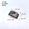 Almohadilla de media luna tornillo de media luna de hierro macizo accesorios herrajes para cama hebilla redonda escritorio grande conector de alta resistencia