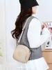 Bolsa Pequeña con Múltiples Opciones de Transporte, Tela de Nylon, Adecuada para Viajes Diarios y Viajes, Riñonera, Estilo Coreano, Multicapa, Versátil, Bolso Cruzado de un Solo Hombro para Mujer