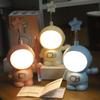 Luz Nocturna de Protección Ocular USB Astronauta Adornos de Astronauta Sacapuntas de Lápiz de Lectura para Estudiantes L Lámpara de Escritorio de Tres en Uno que Cambia de Color