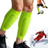 Protector de pantorrilla tipo panal, manga de compresión para pierna de Lycra transpirable EVA anticolisión, para fútbol, baloncesto y deportes ecuestres, proporcionando soporte y fijación de la pantorrilla