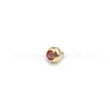 Astmf-13 Aleación de Titanio Circonita Perla Dorada Pequeña Pendientes Titanio G23 Rosca Interna Circonita Labio Studs Joyería para Piercings