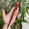 Pente de madeira de pau-rosa antigo para atacado, placa de pente antiga esculpida à mão, artesanato em madeira polida à mão, vermelho antigo