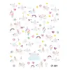 Nuevos en Stock Venta al por Mayor Pegatinas para Uñas Serie 3D en Relieve Ins Lindos Dibujos Animados Adhesivas Calcomanías para Uñas Graffiti