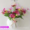Cesta de flores para colgar en la pared, flor artificial, decoración para el hogar, flor artificial, decoración de la pared del dormitorio, sala de estar, comedor, colgante de pared