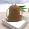 Fabricante de Bolsa de Terciopelo Negra Multitalla Bolsa de Tela Pequeña Bolsa de Embalaje Bolsa de Tela con Cordón para Joyería Bolsa de Almacenamiento