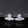 Acessórios de Contas Espaçadoras de Planeta Banhadas a Ouro com Zircônia que Preservam a Cor, Acessórios Pequenos Delicados de Moda Zircônia Estilo Vintage de Luxo Leve