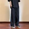 Pantalones rectos japoneses multibolsillos para hombre, de verano, finos, de marca moderna, que combinan con todo, holgados, de pierna ancha e informales.