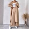 Conjunto deportivo de dos piezas de moda para primavera y otoño del sudeste asiático, camisa larga holgada, pantalones de pierna ancha y talla grande, venta al por mayor
