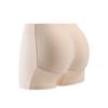 Calça boxer feminina sem costura de cintura baixa, fina, respirável, com enchimento de bumbum falso, modeladora de quadril, alta elasticidade, almofada de algodão natural