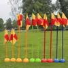 Venda direta da fábrica Drible de basquete ao redor do poste Futebol ao redor do poste Base de poste de sinalização Bandeira de canto de futebol Poste de sinalização dobrável de futebol