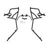 Adecuado para Motocicleta Guangyang St250 Ck250T-16 Parachoques Portaequipaje Trasero Barra Protectora Silenciador Protección