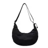 Bolso bandolera para mujer, estilo japonés, de tela, sencillo, para ir al trabajo, versátil, estilo de ropa de trabajo, ligero, casual, bolso tipo dumpling
