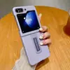 Funda para Teléfono Móvil con Soporte Patrón Lichi Adecuada para Samsung Z Flip6 Tendencia Z Flip5 Funda Protectora de Gama Alta Flip4/3