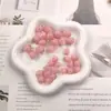 Brincos de pérola de morango com cabeça gorda e resina rica, acessórios faça você mesmo, colar, pingente, brinco, acessórios