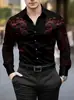 Camisa de Moda para Hombre 2026, Manga Larga, Estampado Digital 3D, Talla Grande, Camisa de Botones de Alta Gama para Hombre