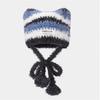 Sombrero de mujer estilo Hepburn con correa ancha, gorro de lana cálido y combinable para otoño e invierno 2024.