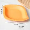 Plato Nuevo de Plástico PP Transfronterizo Plato Creativo de Mango Plato de Verduras Plato de Frutas para el Hogar Plato de Bocadillos para el Hogar Plato Blanco