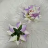 Cabezas de Flores de Rosa Artificial de Alta Gama con Bordes Rizados para Decoración de Paredes de Flores de Boda, Boutonnières de Flores Artificiales, Decoraciones Florales para Arcos, Venta Directa del Fabricante