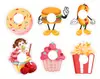 Cartão de Decoração de Pirulito Halloween Natal Padrão Desenho Animado Infantil Cartão com Texto de Bênção Inspiradora Papelão