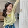 Abrigo de verano para niñas con protección solar, estilo occidental, cárdigan fino de manga larga con dopamina para bebés.