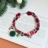 Collar Colgante de Árbol de Navidad Rojo Diseño de Nicho Elegante con Estilo Exquisito Atmósfera de Moda Collar Único