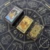 Baralho de Tarot Dourado Waite Carta de Tarot Tarot Impressão Colorida Carta de Tarot PVC Impermeável Jogo de Mesa de Tarot Toalha de Mesa