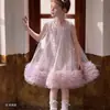 Nuevo Vestido de Verano para Niñas, Falda Tutú de Malla para Niñas, Vestido de Princesa con Lentejuelas para Niños, Vestido de Cumpleaños, Vestido