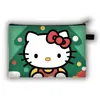 Nuevo Monedero Grande de Navidad de Hello Kitty para Niños, Bolso de Mano con Asa Larga de Gran Capacidad para Cosméticos, Lindo Bolso Cruzado