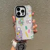 Paleta de Helado Popular Nórdica Ilustración Cámara Funda para Teléfono Iphone16 Estilo Minimalista Apple 17Pro Cubierta Protectora Transparente