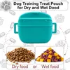 Bolsa de Entrenamiento de Silicona para Mascotas Bolsa de Premios para Perros Portátil para Entrenamiento al Aire Libre Bolsa de Cintura para Premios de Mascotas Bolsa de Premios para Mascotas Bolsa de Comida para Perros