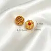 Retenção de Cor Alta Método Antigo Areia Dourada Diamante Incrustado em Ouro Contas Espaçadoras com Contas Pingente Solto DIY Manual Pulseira Pingente de Franja Acessórios