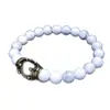 Pulsera Popular Transfronteriza Temu Xiyin Tk Corona Piedra de Ojo de Tigre Piedra Volcánica Lapislázuli Piedra Biliar Negra Piedra Imperial Pulsera Ahora