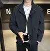 Chaqueta Nueva para Hombre 2026 para Primavera y Otoño, Top de Cuello Alto Moderno y Elegante, Chaqueta Casual Versátil y Sencilla para Jóvenes