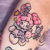 Tatuagem Adesiva Diablo Feminina À Prova D'água Duradoura Europeia e Americana Violência Lori ins Desenho Animado Fofo Flor Braço Não Refletivo Anti-Han