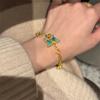 """Sombra de Mariposa" Nuevo Pulsera de Mariposa Esmaltada China Nueva Delicada Lujo Ligero Estilo Nacional Sensación de Diseño Antiguo Mano"""
