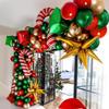 Conjunto de Arco de Guirlanda de Balões de Natal 97 Peças Decoração de Festa de Natal Estrela Explosão Caixa de Presente Balão DIY