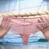 Calzones de Encaje Delgados y Elegantes, de Cintura Media, Diseño Sexy Hueco, Cómodos y Transpirables, Refuerzo de Algodón Puro, Bragas de Cintura Media-Baja