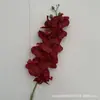 Flor roja de simulación diseño de auditorio de bodas paisajismo pared de fondo de flores artificiales decoración techo de flores camino de flores guía arreglo floral flor