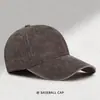 Gorra de béisbol lavable personalizada al por mayor gorra de papá lisa imprimir logo sombrero para el sol bordado comercio exterior gorra de visera de pato desgastada